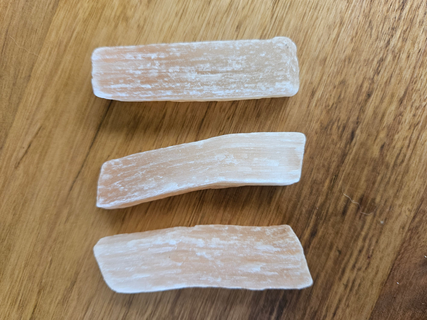 Small Peach Selenite Rod