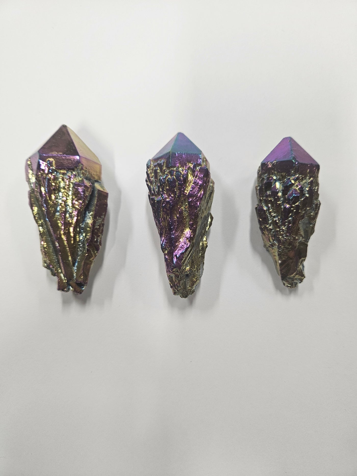 Titanium Aura Quartz Points