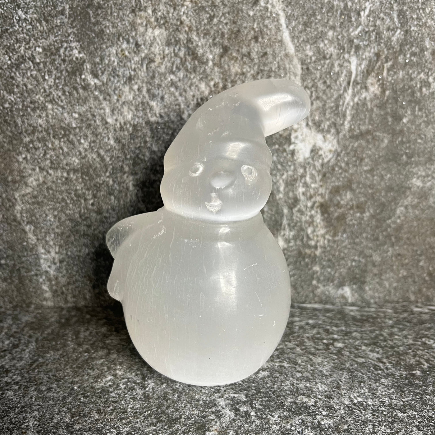 Selenite Large Snowman