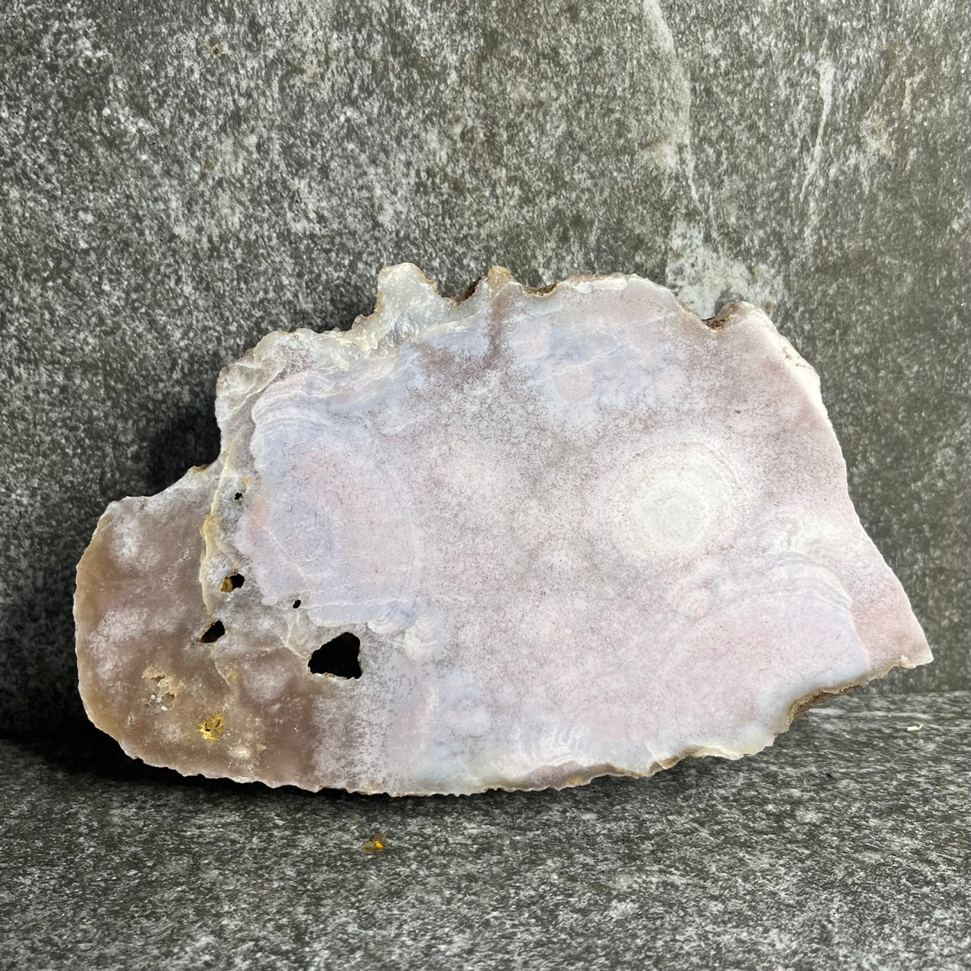 Pink Amethyst x Flower Agate Slab