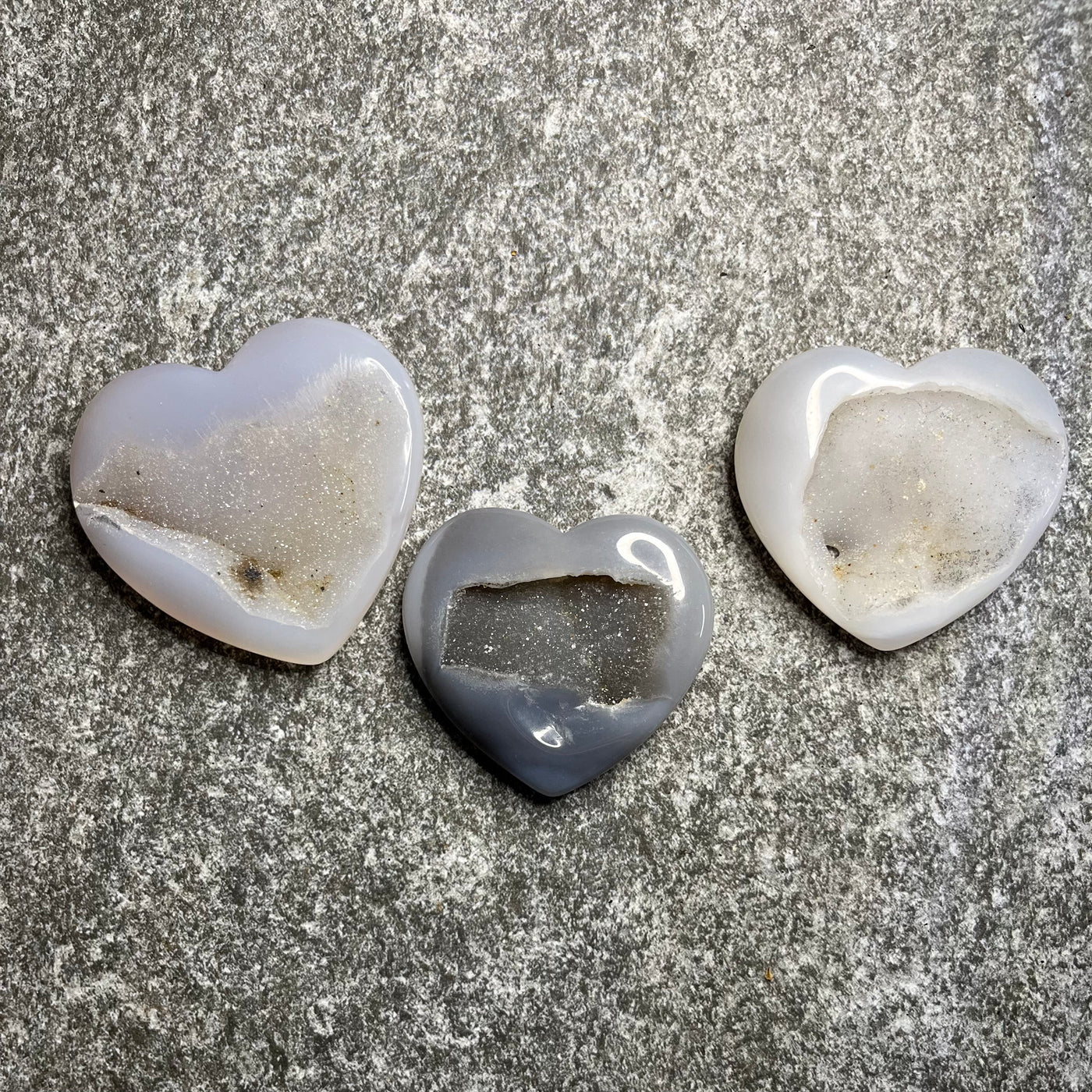 Druzy Agate Heart