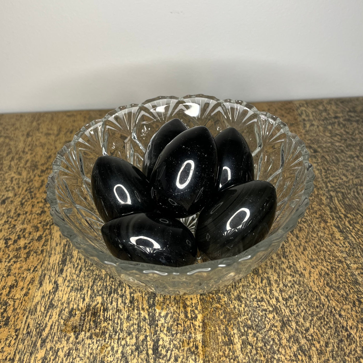 Silver Sheen Obsidian Egg